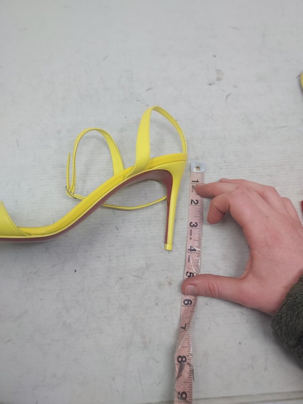 Christian Louboutin Loubigirl Yellow Ankle Strap Heel Sandal - Picture 12 of 12